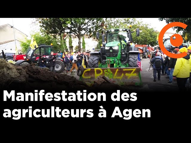 REPLAY - Agen : manifestation des agriculteurs devant la préfecture du 47 - Coordination Rurale