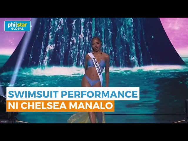 Chelsea Manalo's stunning swimsuit competition performance at the Miss Universe 2024