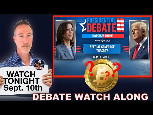 PRESEDENTIAL DEBATE LIVE STREAM. BITCOIN & CRYPTO POLICIES REVEALED?