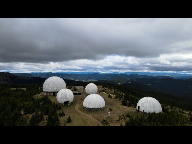 Large abandoned military base in the mountains