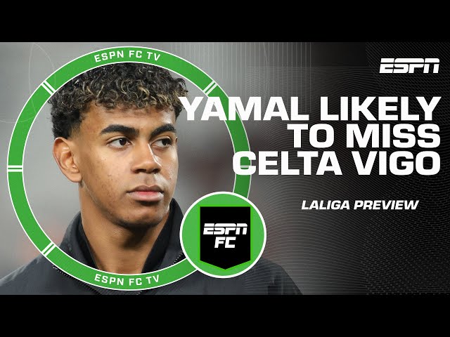 Lamine Yamal likely to miss Barcelona’s match vs. Celta Vigo 👀 | ESPN FC