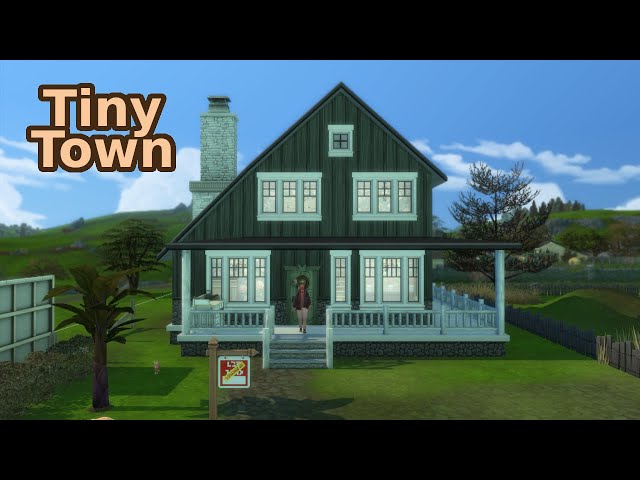 Vintage Garden Farm House | Tiny Town Challenge | Sims 4 videos