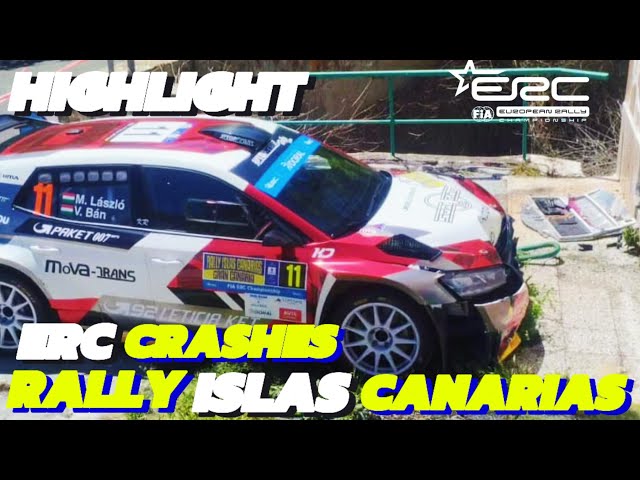 CRASHES! ERC Rally Islas Canarias 2024