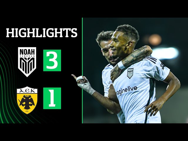 Noah 3-1 AEK Athens (UEFA Conference League, 3rd Qualifying Round, 1st Leg) | Highlights