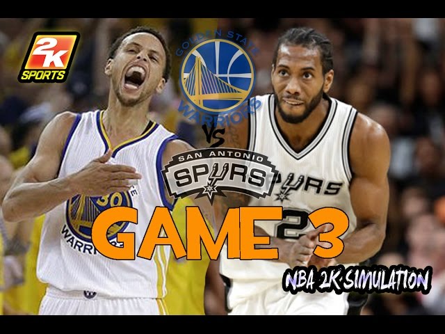 Golden State Warriors vs San Antonio Spurs - Game 3 - Full game | May 20, 2017 | NBA 2K17