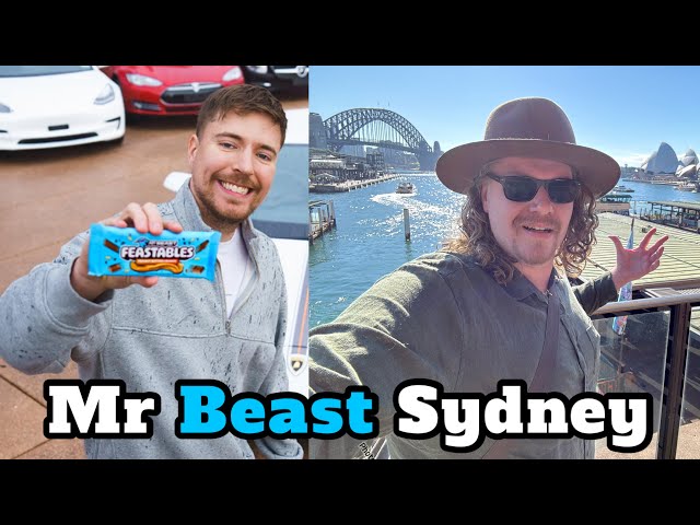 Mr Beast behind-the-scenes Sydney Opera House