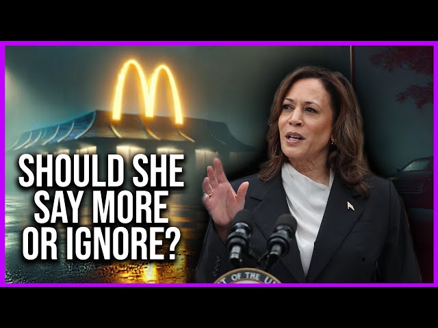 Should Kamala say more about her work at McDonald’s or continue to ignore Trump in this regard?