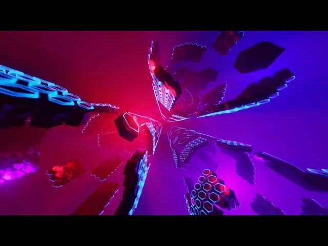 Neon Pink Purple Blue Abstract Tunnel Loop 4K Long Screensaver || Wallpaper || Background Video