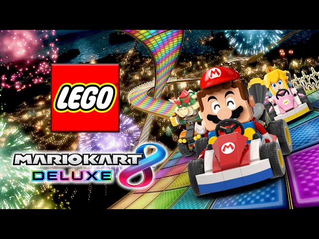 LEGO vs Mario kart 8 deluxe nintendo switch game Mario, Bowser kart comparison