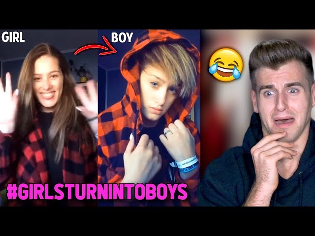 Girls Turn Into Boys Challenge #BoysChallenge (Tik Tok/Musical.ly)