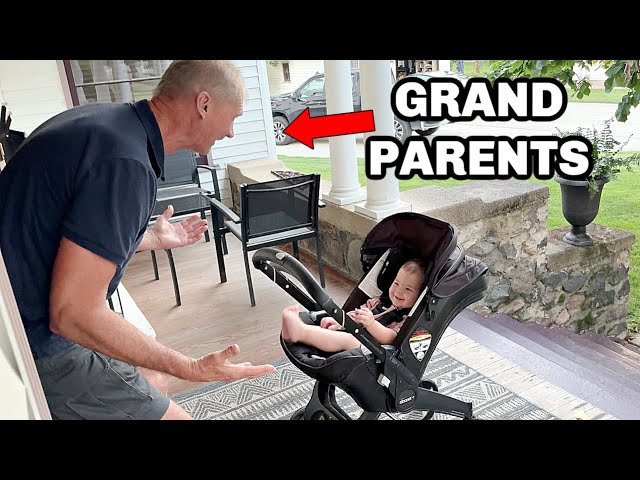 Leaving our baby alone on Her Grandparents Doorstep!