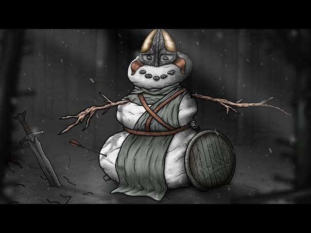 Skyrim: Winterhold Snowman (Merry Christmas 2017)