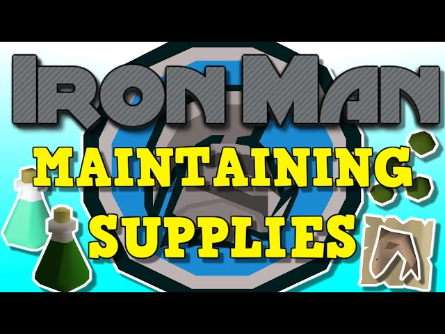 TOP 5 TIPS FOR IRONMAN ACCOUNTS! | OSRS MAINTAINING SUPPLIES 2023