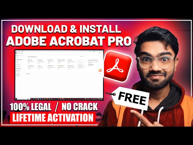 How to Download & Install Adobe Acrobat Pro in PC & Laptop (2024) (No Crack / 100% Legal)