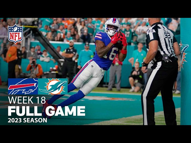 Buffalo Bill vs. Miami Dolphins Full Game | AFC East Championship | NFL 2023 Week 18