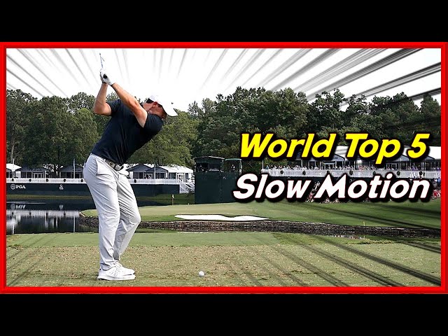 Fantastic Driver-Iron Slow Motion Swings of World Top 5