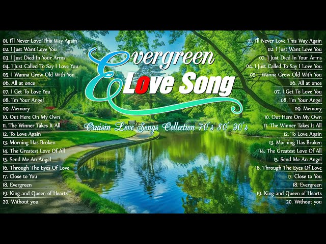 Best Evergreen Beautiful Songs 80's 90's 🍓 Relaxing Ultimate Oldies Cruisin Love Songs Collection