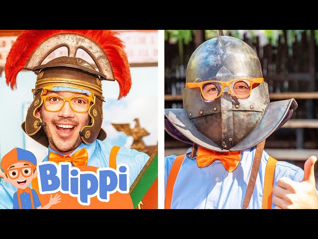 Blippi Becomes a Gladiator! Educational Videos for Kids and Families