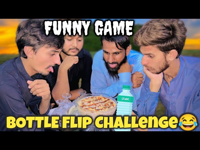 Bottle Flip Game😂 | Bottle Flip Eating Challenge | Impossible Bottle Flip Game Ever