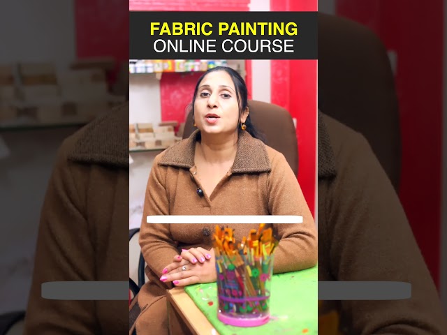 Fabric painting online classes  #art #fabricpaint #fabriccreations #fabricpainting #painting