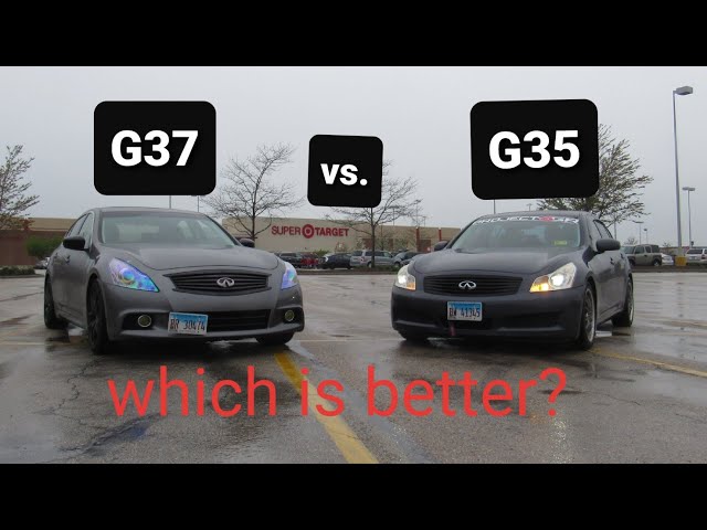 Infiniti G37 vs. G35 comparison | sound test/speed test both modded!!