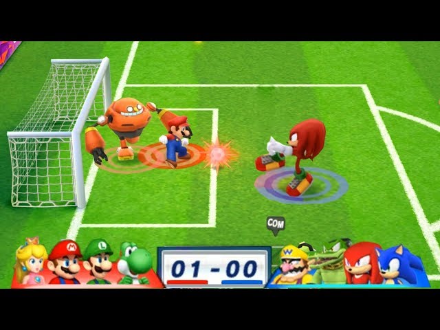 Mario & Sonic At The London 2012 Olympic Games Football #121 With Yoshi, Luigi, Mario, Peach