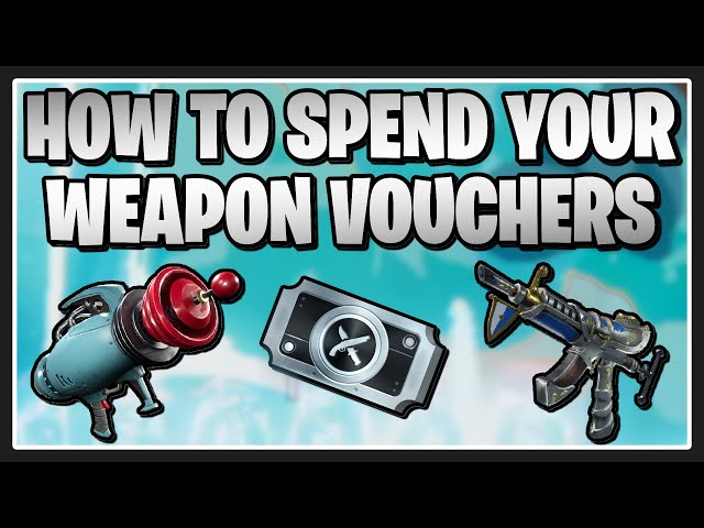 What to get with your Weapon Vouchers in Fortnite Save the World!