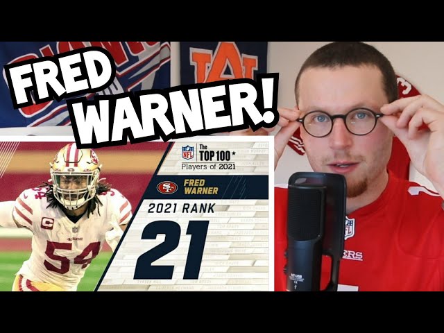 Rugby Player Reacts to FRED WARNER (LB, San Francisco 49ers) #21 The Top 100 NFL Players of 2021!