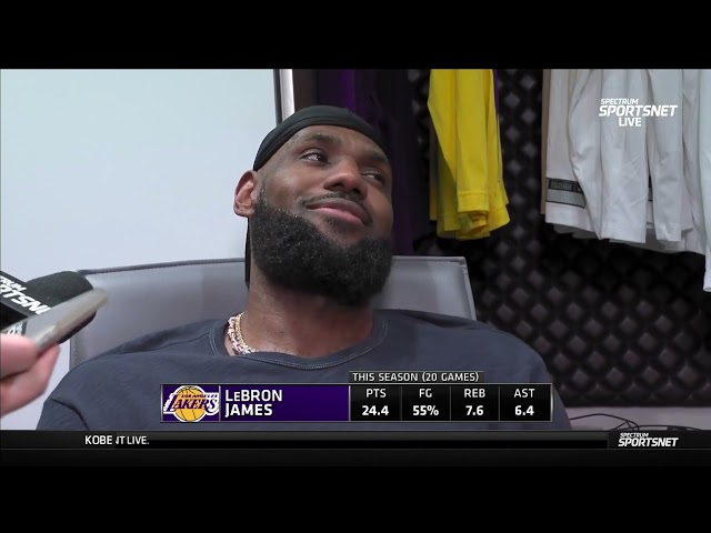 LeBron James Postgame Interview | Los Angeles Lakers beat Houston Rockets 107-97