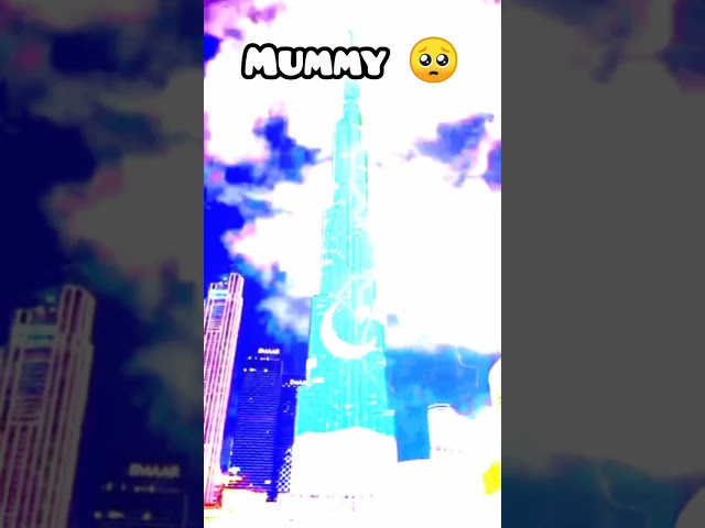 burj khalifa on country flag papa and 😈son #viral #trending #shorts