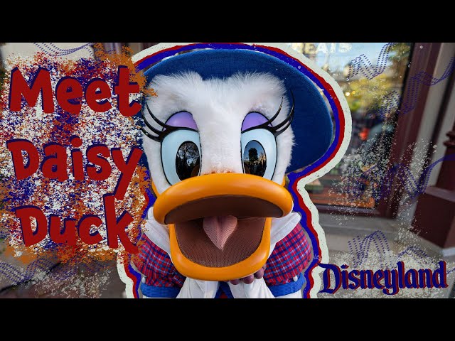 Stop for a treat and a close up of Daisy Duck in 3D Virtual Reality at Disney California Adventure!