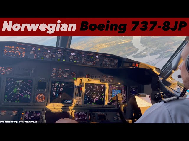 | Norwegian 737 Cockpit | Amsterdam - Oslo | Out Of One Of Europes Busiest Airports! | Flightdeck |