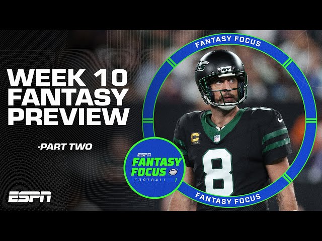 Week 10 Preview + Playoff Push Begins | Fantasy Focus 🏈