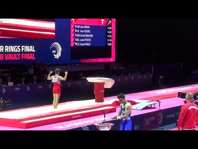 ME 2018 Glasgow - Ondrej Kalny VAULT (přeskok)