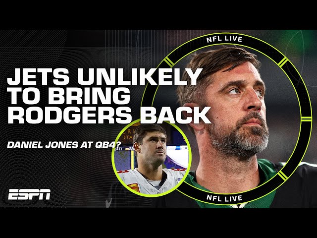 Jets UNLIKELY to bring Rodgers back in 2025 + Daniel Jones at QB4? 😳 | NFL Live