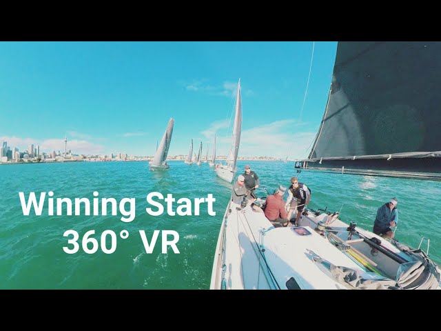 Looking for Winning Start 360° VR 4K - Round Rangitoto Island Race