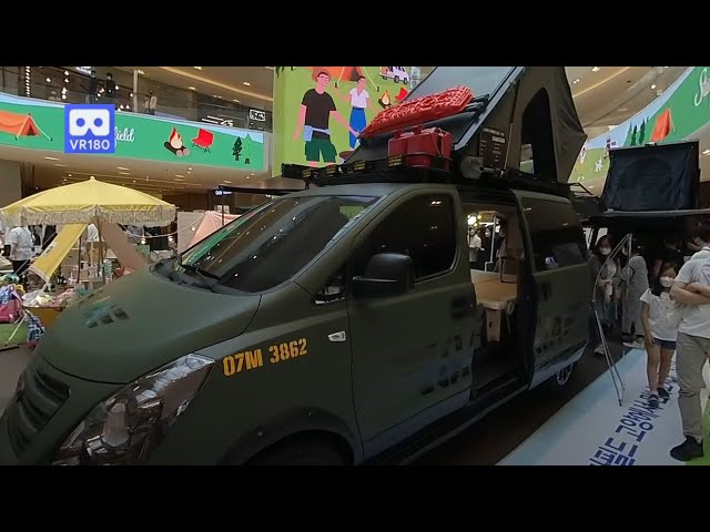 3D 180VR 4K SUV and  Jeep remodel to Camper Check Interior of Camping Car