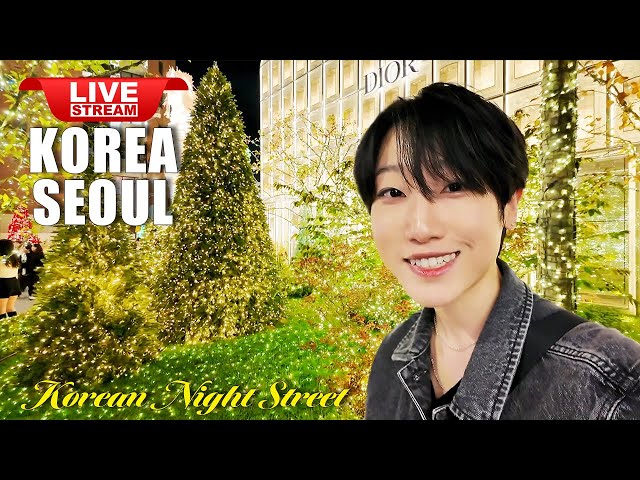 Live Seoul Korea 🇰🇷 Walking Tour Korean Food Street | Beautiful Seoul night street walk 'Kondae'