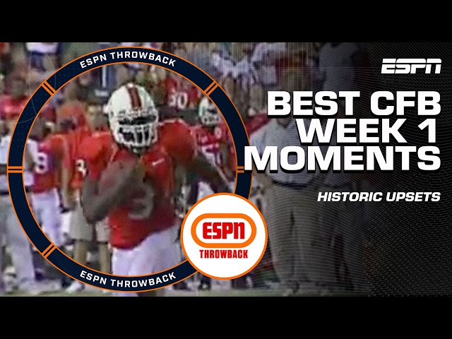 COLLEGE FOOTBALL THROWBACK 🏈 Top Week 1 moments in history | ESPN Throwback