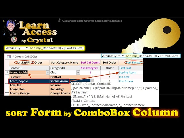 Sort Access Form by Combobox Column