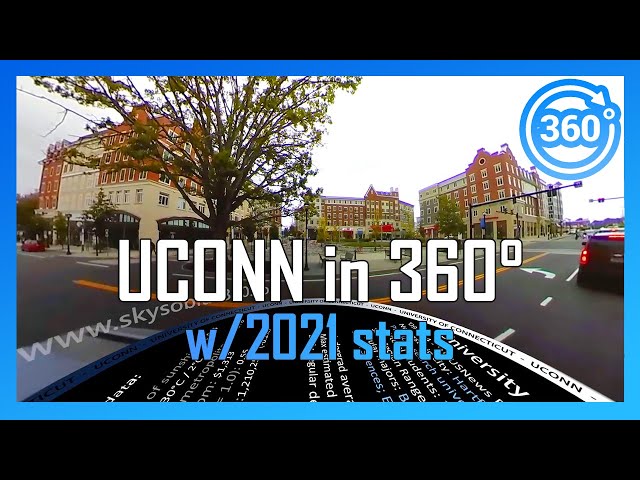 [2021] UCONN in 360° - driving campus tour