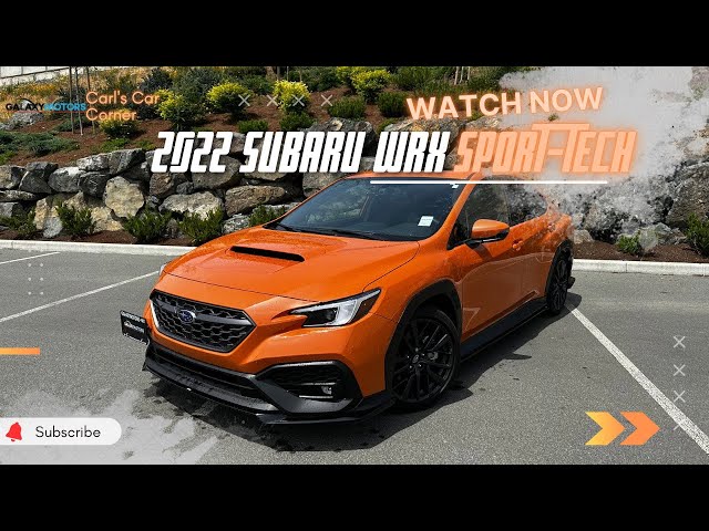 The Ultimate Sports Sedan: 2022 Subaru WRX Sport-Tech 6-Speed - A Walkaround of Power and Style!