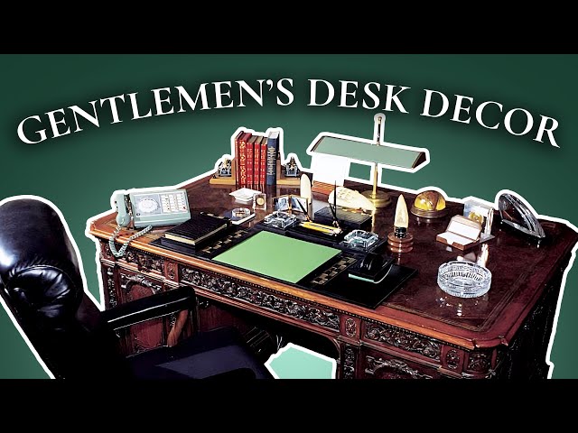 Classic Men’s Desktop Interior Design (Working from Home in Style)