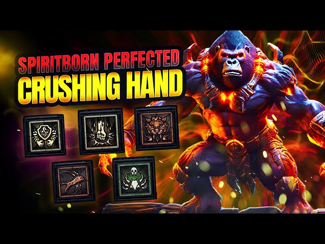 The FINAL BEST Crushing Hand Spiritborn Endgame Build (Trillion Damage Speedfarm) | Diablo 4 S6