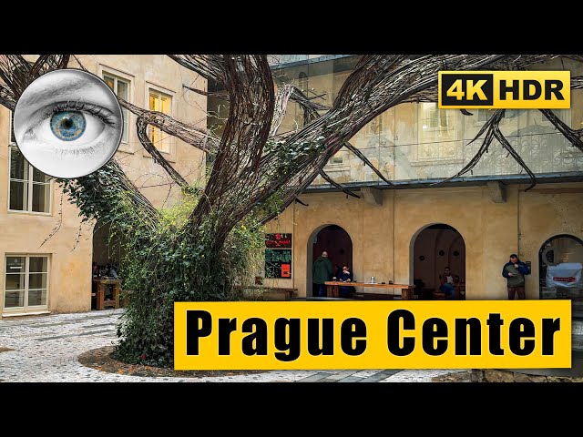 Walking around the Prague Center at the end of the day 🇨🇿 Czech Republic 4K HDR ASMR