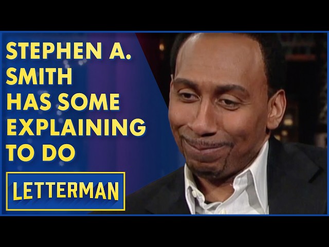 Stephen A. Smith Apologizes To Dave | David Letterman