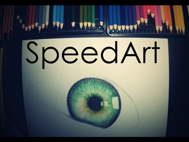 How to draw |SpeedArt - Green eye|