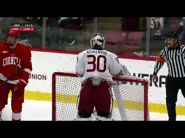 No. 20 Men's Hockey Ties No. 6 Cornell, Falls in Shootout