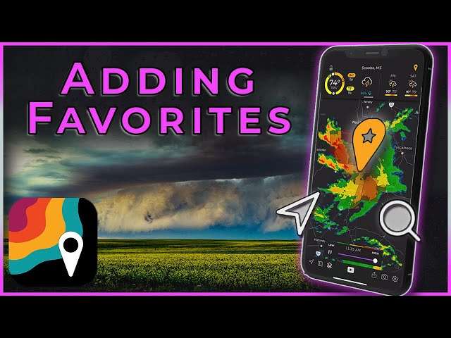 How to Change Map Types & Add Favorites | MyRadar Tutorial