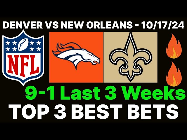 NFL Best Bets l Broncos vs Saints I Week 7 NFL Thursday Picks l DGF Show 10/17/24